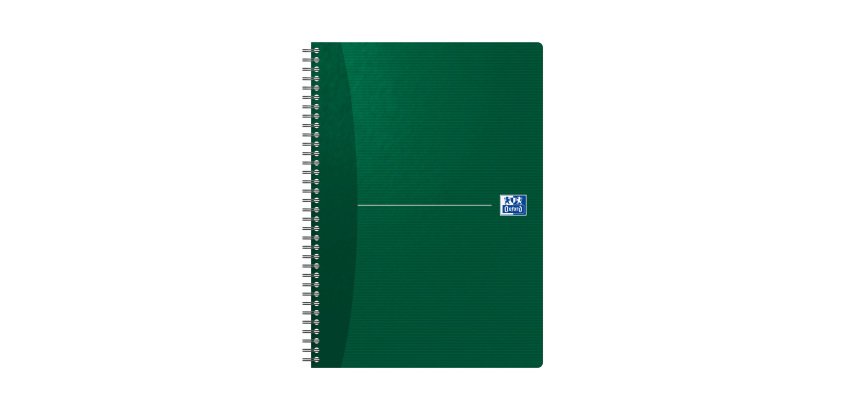 Cahier spirale Oxford Essentials A4 21 x 29,7 cm - ligné - 100 pages - couleurs assorties