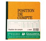 Registre piqûre position de compte Exacompta 950