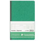 Registre piqûre recettes - dépenses 2 colonnes Exacompta 7730