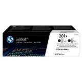 HP 201X (CF400XD) Pack 2 tóneres originales negro
