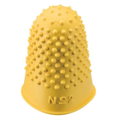 Thimble rubber 18 mm n° 2 yellow - Bag of 12