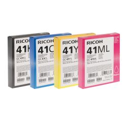 Ricoh GC41 Pack 4 cartuchos originales (negro + 3 colores)