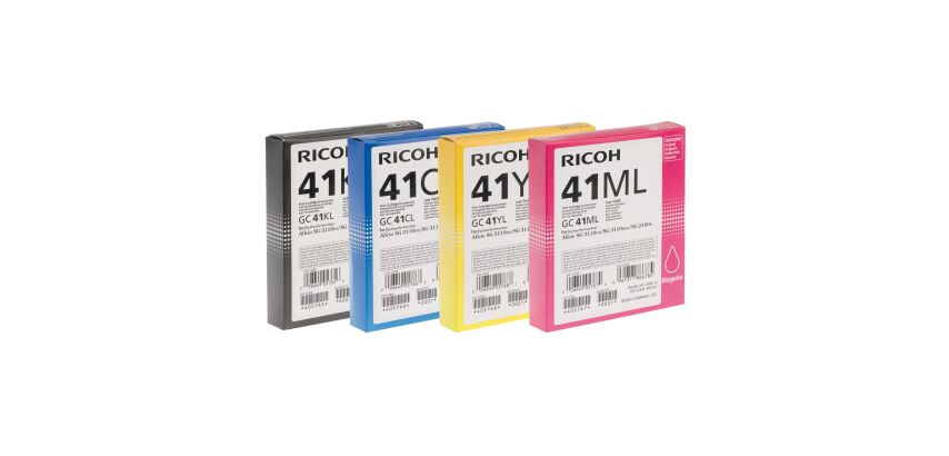 Pack of 4 cartridges Ricoh GC41 black + color