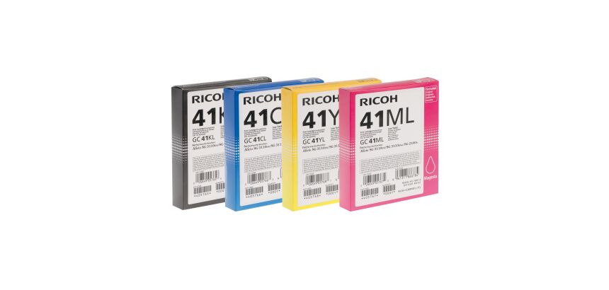 Ricoh GC41 Pack 4 cartuchos originales (negro + 3 colores)