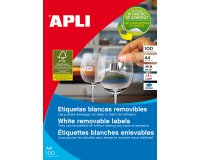 Etiquetas removibles 52,5 x 21,2 mm Apli 3055