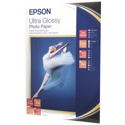 Ultra glazed photo paper Epson 15 sheets A4 300g C13S041927