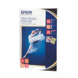 Ultra glazed photo paper Epson 20 sheets A6 300g C13S041926