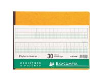 Registre piqûre 30 colonnes Exacompta 6300
