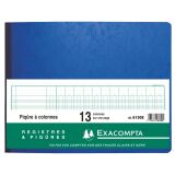 Registre piqûre 13 colonnes Exacompta 6130