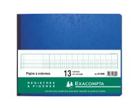 Registre piqûre 13 colonnes Exacompta 6130