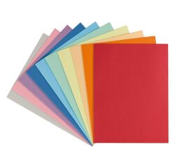 Subcarpetas a color Exacompta de 24 x 32 cm de calidad prémium, 210 g, paquete de 100