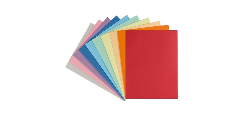 Chemise qualité supérieure 210 g Exacompta 24 x 32 cm couleur - Paquet de 100