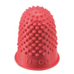 Rubber fingertip 16 mm n° 00 red - Pack of 12