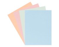 Subcarpetas de cartulina 1 solapa 210 g A4 colores pastel Exacompta Paquete de 50