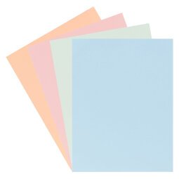 Chemise dossier 1 rabat latéral Exacompta 24 x 32 cm couleurs pastel - Paquet de 50