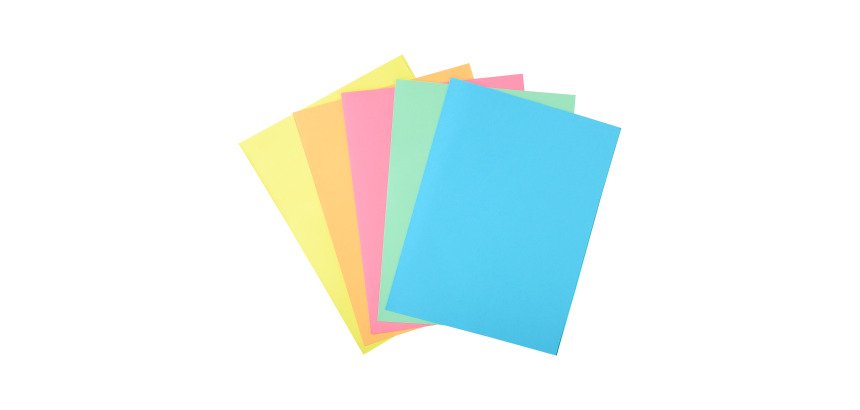 Subcarpetas de cartulina 1 solapa 210 g A4 colores pastel Exacompta Paquete de 50