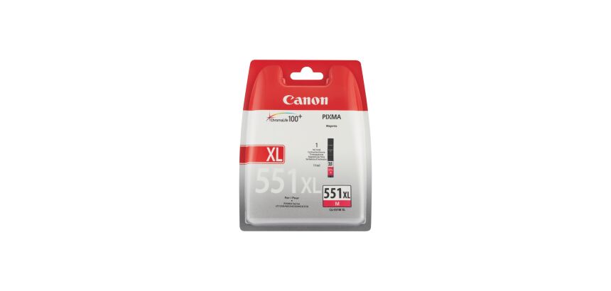 Cartouche Canon CLI-551XL couleurs séparées haute capacité pour imprimante jet d'encre