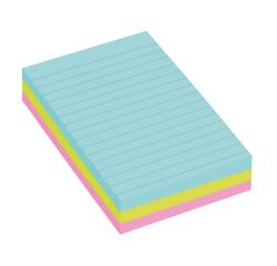 Notas adhesivas rayadas Miami Super Sticky Post-it 101 x 152 mm Bloc de 90 hojas