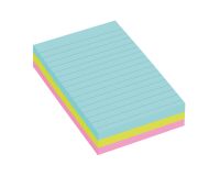 Lined notes assorted Miami colours Super Sticky Post-it 101 x 152 mm - block of 90 notes