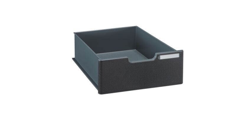 Drawer H 10.8 cm for Moduloc Exacompta - black