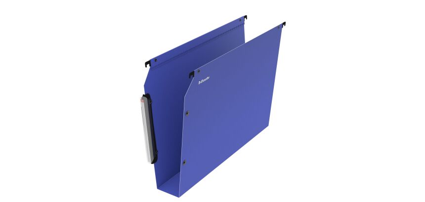 Dossier suspendu plastique Esselte pour armoires fond 50 mm à bouton pression - couleurs assorties