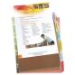 Intercalaire pochette A4+ Oxford plastique coloré 6 onglets - 1 jeu