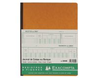 Registre comptable piqûre caisse / banque Exacompta 6510