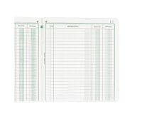 Registre Exacompta 930 piqûre recettes - dépenses 2 colonnes