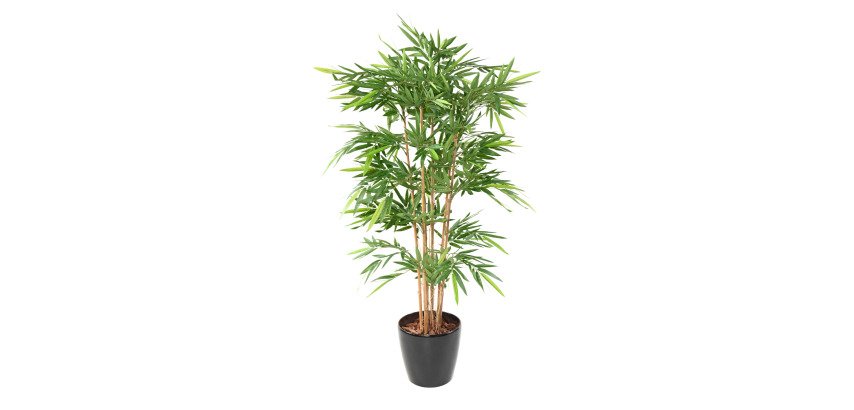 Plante artificielle d'intérieur Bambou + pot