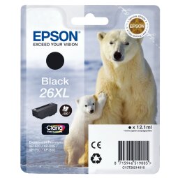 Cartridge Epson 26XL zwart