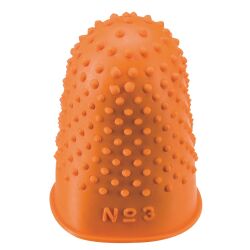 Thimble rubber 20 mm n° 3 orange - Bag of 12