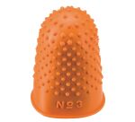 Doigtiers caoutchouc 20 mm n° 3 orange - Sachet de 12