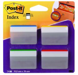 Marcapáginas Index Rígidos Inclinados para Archivo Post-it