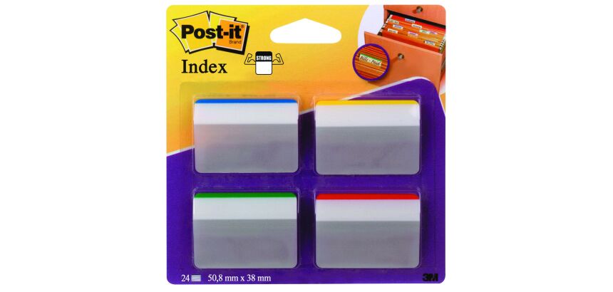 Marcapáginas Index Rígidos Inclinados para Archivo Post-it