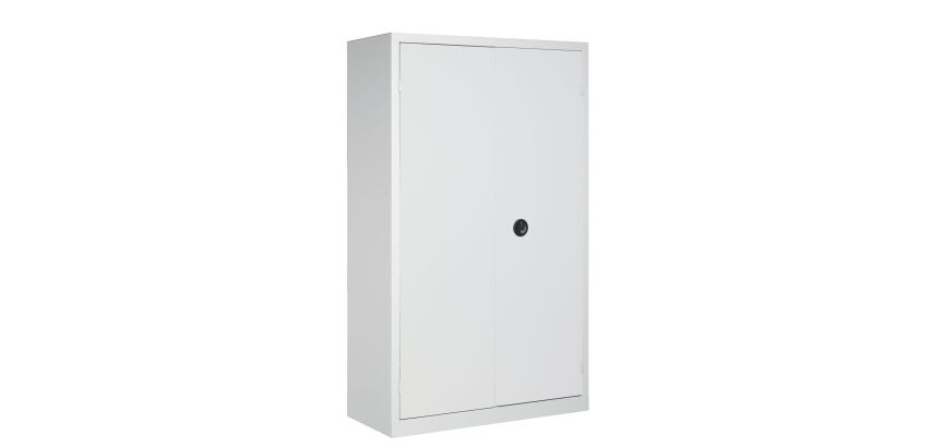 Hoge atelierkast Monobloc H 198 cm grijze behuizing