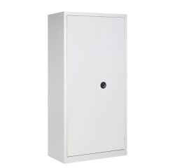 Armoire d'atelier monobloc H 198 x L 100 x P 53 cm corps gris - portes grises