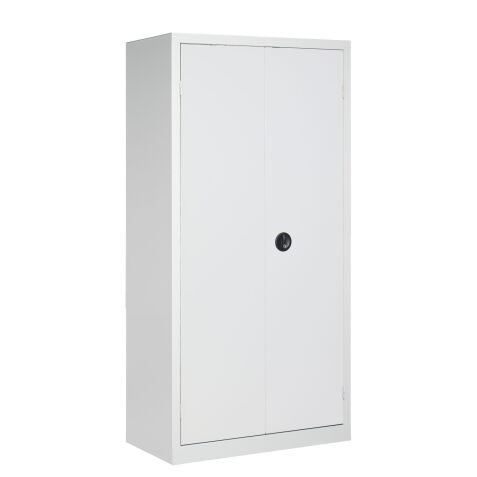 Armoire haute Monobloc d'atelier H 198cm corps gris