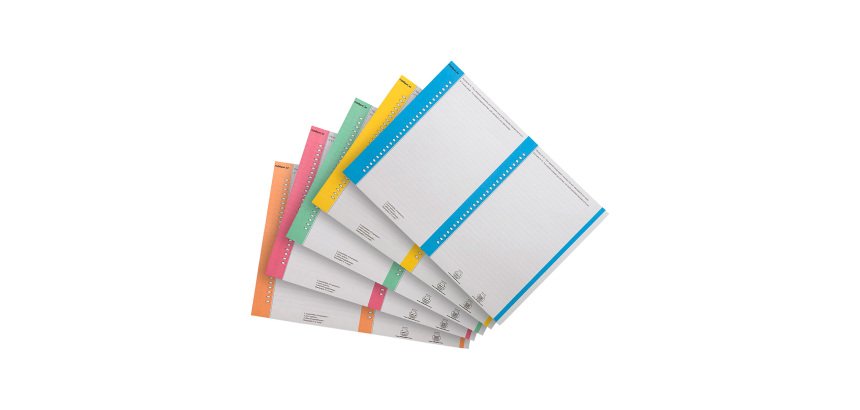 Tiras Identificadoras bordes a color Visores Carpetas colgantes para armarios