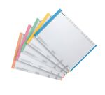 Tiras Identificadoras bordes a color Visores largos Carpetas colgantes para cajones