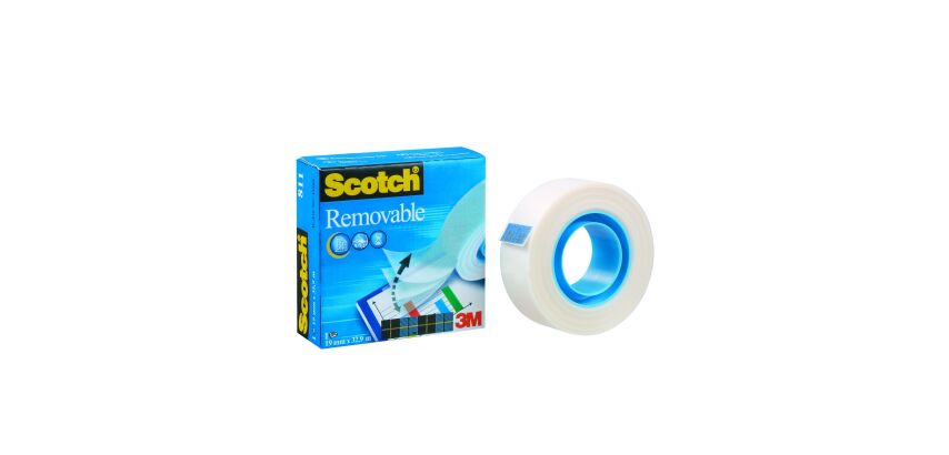 Cinta adhesiva reposicionable 19 x 33 Scotch Removable