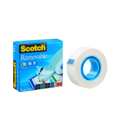 Cinta adhesiva reposicionable 19 x 33 Scotch Removable
