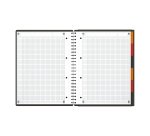 Spiral notebook Oxford Organizerbook A4 checkered 5x5 160 pages