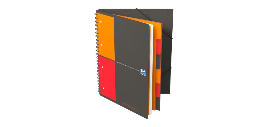 Spiral notebook Oxford Organizerbook A4 checkered 5x5 160 pages