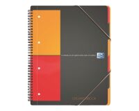 Cuaderno espiral Oxford International Organiserbook A4+ cuadros pequeños 160 páginas