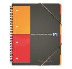 Cahier spirale Oxford International Organiserbook A4+ petits carreaux 160 pages