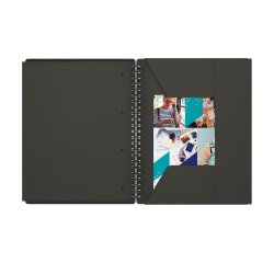 Cahier spirale Oxford International Organiserbook A4+ petits carreaux 160 pages