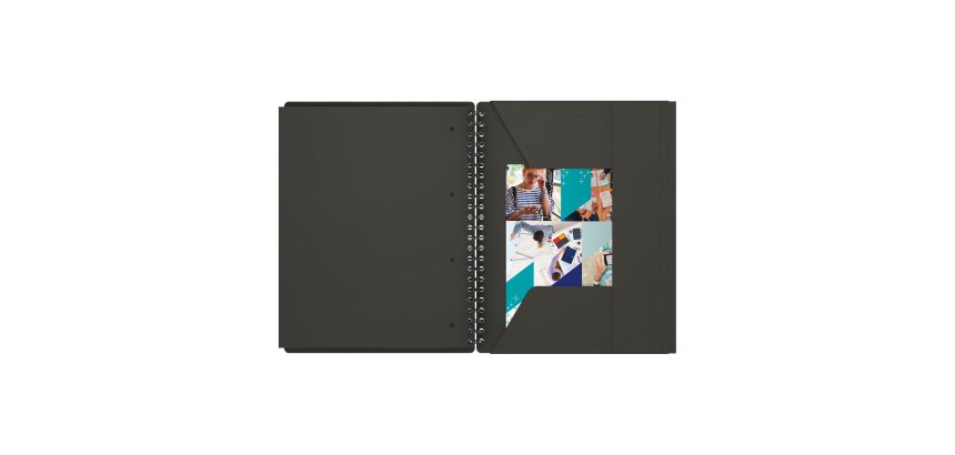 Cahier spirale Oxford International Organiserbook A4+ petits carreaux 160 pages