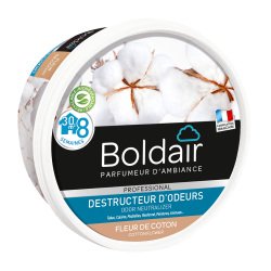Désodorisant gel Boldair destructeur d'odeurs fleur de coton - pot de 300 g