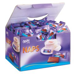 Napolitains au lait Milka, sachet 4,6 g - Boîte de 355
