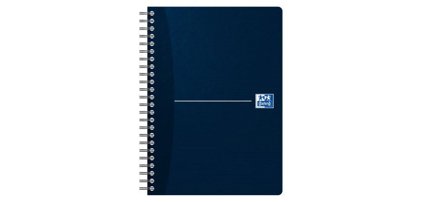 Cahier spirale Oxford Essentials 14,8 x 21 cm - petits carreaux - 100 pages